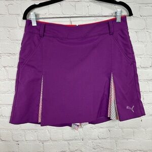 PUMA‎ Golf Tennis Active Women's Sport Skirt Skort Size 6 purple pleated, GUC